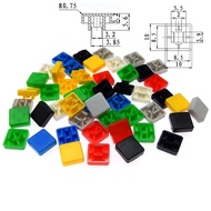 50pcs A14 square key cap 12 * 12 * 7.3 square head special switch cap square red blue green white Sw