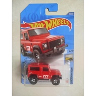 HOTWHEELS HOT WHEELS LAND ROVER DEFENDER 90 RED FACTORY FRESH GHB38