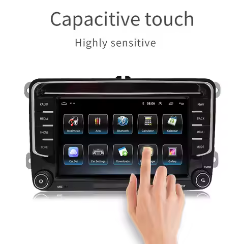 In Stock RNS 510 Car Radio RCD360 PRO NONAME Android Auto Carplay For VW Golf 5 6 Jetta MK5 MK6 Tigu