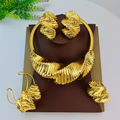 EMMA Fashion Bold Jewelry Set Women Trendy Earrings Sets Italian Style Luxury Jewelry For African La