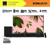 SonicGear SonicBar BT3500 Soundbar and Subwoofer | Bluetooth 5.0 | FM Radio | USB Playback | 1 Year 