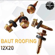 1 dus Baut Roofing isi 800pcs baut Self Drilling Screw 1kotak 800pcs Baut Baja Ringan / Atap Galvalu