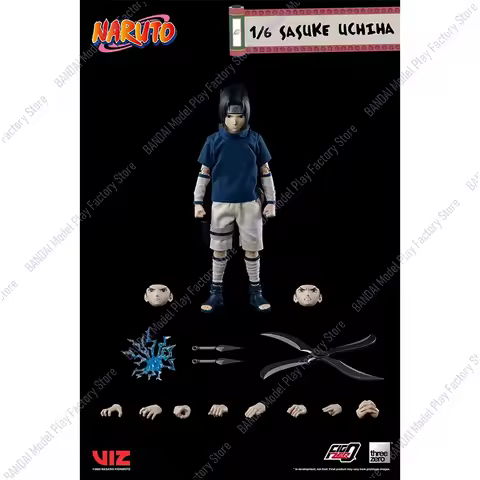 In Stock Original Threezero Naruto Sasuke Uchiha 1/6 Anime Action Collection Figures Model Toys