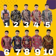 Men 's Long Sleeve Batik Shirt Size M L Xl Xxl Can Pay For Place
