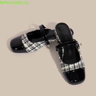 [Ready Stock] 2023 New Style CNK Small Fragrance Baotou Lazy Shoes Flat Bottom Versatile Color Match