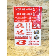 Racing Boy Sticker RCB 100% Original Uma Racing Lekat Accessories Sticker Motor Y16 Y16ZR Y15 Y15ZR SYM VF3i Yamaha