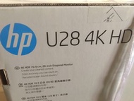 全新HP 專業級高解像 U28 4K HDR IPS monitor