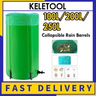 RIOBOW Rain Harvesting Barrel Portable Water Storage and Collection System for Garden Water Tank