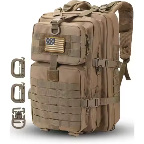 50L/30L Backpack Military Assault Pack For Men, 3 Day Bug Out Bag Molle DaypackFor Camping Outdoor S