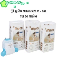 Mij Go diaper pants size M-5XL bag of 50 pieces - Super thin, absorbent diaper pants for babies