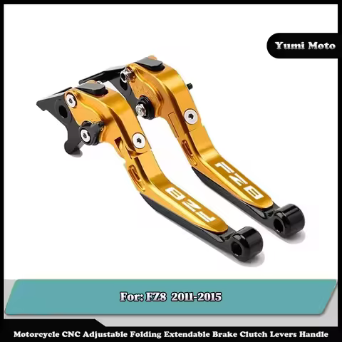 Motorcycle Folding Adjustable Brake Clutch Levers Handlebar For YAMAHA FZ-8 FZ8 2011-2015