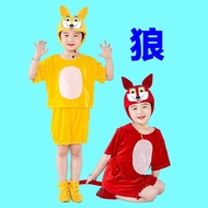 Big Grey Wolf Costume Children's Drama Wolf Is Coming Stage Costume Cartoon Wolf Costume