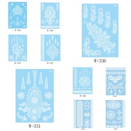 Instant Henna Temporary Tattoo White Henna Tattoo Sticker L580