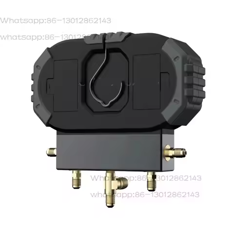 Electronic Fluoride Meter Digital HVAC Manifold Gauge Set for R134A/R410A/R1234YF/R290/R600