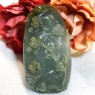 多寶晶石/天然翡翠A貨梅花鹿/藍水翡翠/老坑翡翠/加官進祿/附證書