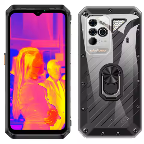 Case For Ulefone Power Armor 18T Ring Holder Soft TPU Phone Shockpoof Cover For Ulefone Power Armor 