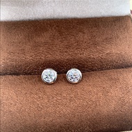 Earrings 0.5ct 1ct Lab Grown Diamond Earrings Round Brilliant Cut 18K/14K/10K/9K/PT950/Silver Diamon