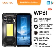 OUKITEL WP61  36GB+512GB​​ Android 16 5G smartphone FHD+ 120Hz  6.7“ 108MP+32MP Resfersh Rate Displa