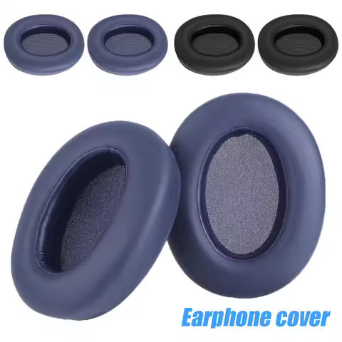 Replacement Ear Pads Cushion Cover Protein Leather Ear Cups Cover Memory Foam Ear Pads Earmuff for S