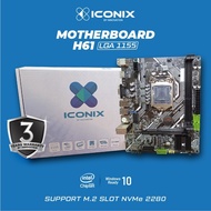 Iconix Motherboard H61 Intel Chipset inside H61 DA1