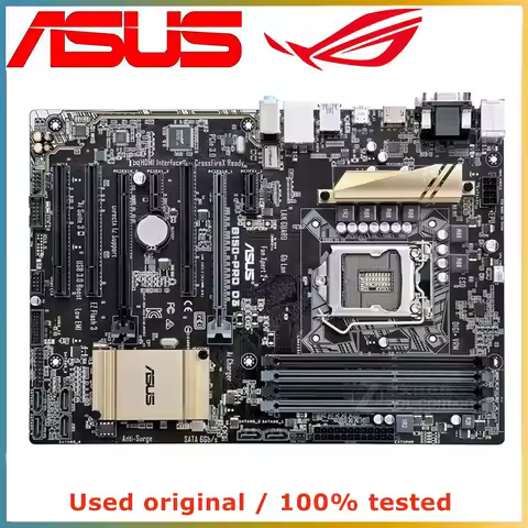 For ASUS B150-PRO D3 Intel B150 LGA 1151 DDR3 64GB Motherboard