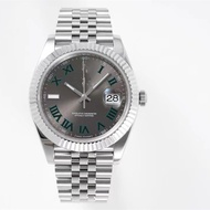 New Style Trendy Straight Men's Watch Fully Automatic Mechanical Diary Type Worker Steel Band Watch 