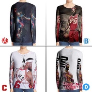 Lebron James T-shirt Fullprint Polyester Dryfit Material