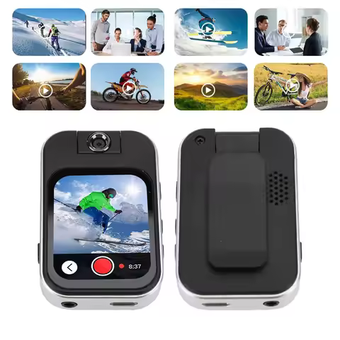 Bluetooth MP3 Player with Sports Clip 2.02 Inch HD Touch Screen Portable Music Player Video Voice Re