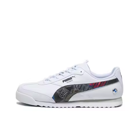 PUMA BMW MMS Roma Via Low top Casual Shoes Unisex White 307780-02