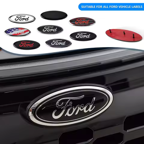 115/150/177/224mm Car Front Hood Emblem Center Cover For Ford Fiesta Range Focus Mondeo Transit Fusi
