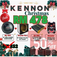 (Package)KENNON SUBWOOFER+KENNON AMPLIFIER+WOOFER BOX+MONSTER AMPLIFIER KIT