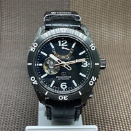[Original] Orient Star RE-AT0105B00B Mechanical Open Heart Black Leather Watch