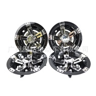 Wheel Cover Black White Car Accessories 27cm Hub Golf Wheel Cover Electroplating Type Ball Car Unive