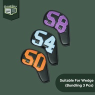 Bundling Colorful Wedge Head Cover 3pcs (50, 54 & 58) - Golf Club Stick Cover