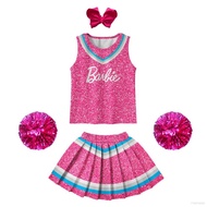 YF LZ59 Barbie the movie Princess dress childrens Halloween cosplay cheerleading team Excellent text