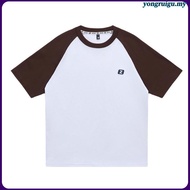 ZEKE A0038 Men's T-shirt Embroidered Logo Raglan Sleeve T-shirt Lelaki Lengan Pendek Baju