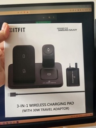 全新 ITFIT Samsung Galaxy 無線充電 3 in 1 Wireless Charging pad 無線充電板