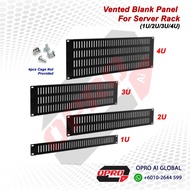 [AIRFLOW] PRIMESTAR 19'' Inch Vented Blank Panel For Server Rack 1U, 2U, 3U, 4U