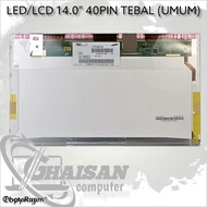 Led LCD 14.0 40PIN Thick FOR ASUS K40 K42 K42J K43 K43S N43 N43J N81 N82 F81 F82 F83 P42 P80 Z65