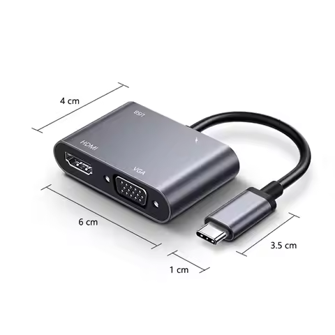 USB C to HDMI-compatible VGA Type C USB 3.0 HUB Adapter For MacBook Nintendo Samsung Huawei Xiaomi p
