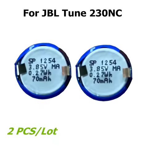 2pcs/Lot 70mAh 3.85V SP 1254 Headset Battery for JBL Tune 230NC 230 NC T230NC TWS Wireless Bluetooth