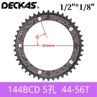 DECKAS 144BCD Special Single-Speed Gear Disc Road Bike Chainring Single-Speed Chainring44T-58T