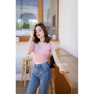GIANTS BASIC | GIANTS STUDIO | V-NECK CROP TOP | BANGKOK IMPORTS | BJGB303
