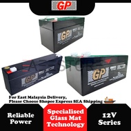 GP 12V Rechargeable Sealed Lead Acid Battery 1.2Ah / 2.3Ah / 3.2Ah SLA Battery | UPS | CCTV | Alarm 