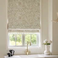 Vintage French cream chenille scented breeze blackout living room Roman study floating window bedroo