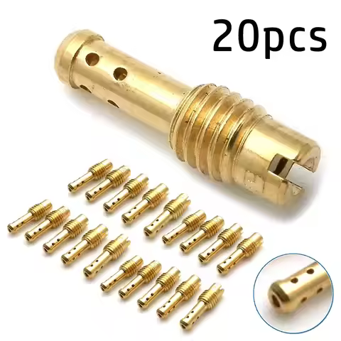 20pcs Motorcycle Carburetor 12.5-60 Main Jets Slow Pilot Jets 8 Bleed Holes Kit For MIKUNI VM TM TMX