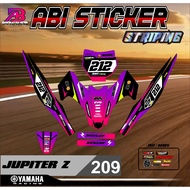 Decal Sticker RBT Motor Jupiter Z Burhan - Latest viral Modified RBT Bebek Motorcycle Striping
