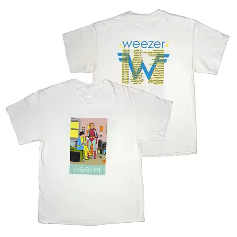 2026 Weezer's Alternative Rock Band - Simple and Elegant American Vintage Short-sleeved T-shirt with