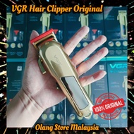 Original VGR Hair Clipper LCD Displays, Pemotong Rambut, Pencukur Rambut Cordless, Mesin Gunting Ram