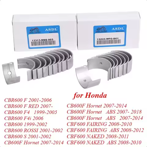STD +25 +50 Motor Bike Connecting Rod Main Bearing Crankshaft Set for Honda CBR600 F4 1999-2000 CBR 